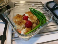 低脂友善食譜-非油炸。炸蝦便當