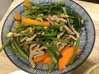 空心菜炒牛肉絲