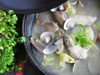 芥菜心鮑魚菇燉雞湯