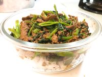 【預先醃製。快速】沙茶牛肉絲