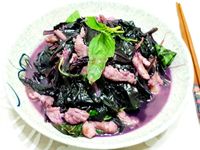 紅鳳菜炒豬肉