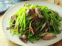 【三高族群清淡食譜】水蓮香菇炒雞絲