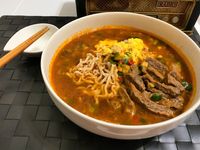 蕃茄蔥燒牛肉麵（紅蘿蔔版）