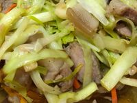 韭黃炒鹹豬肉