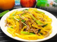 肉絲炒南瓜