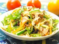 涼拌豆皮蔬菜