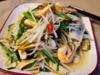銀芽炒豆干