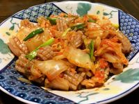 泡菜炒魷魚