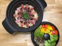 港式煲仔飯+油蒸時蔬