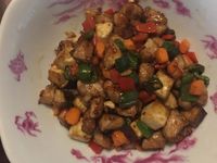 三色炒肉丁