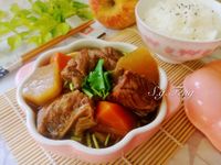 蘿蔔滷牛肋條(WMF快力鍋)