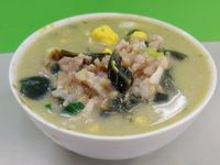 雙蛋豬肉粥