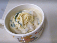 菇菇白醬義大利麵