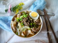 洋蔥豬肉湯麵