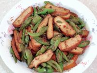 糯米椒炒豆乾