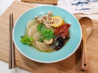 香菜皮蛋湯