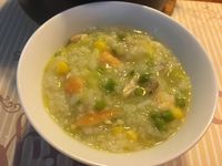 蘆筍鮭魚粥