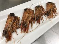 奶油乾煎明蝦頭