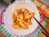 香氣濃郁「麻油蝦」簡單好吃 ♡