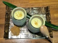 南洋料理達人劉明芳--椰糖斑蘭葉烤布丁