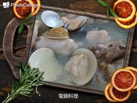 蒜頭蛤蜊雞湯