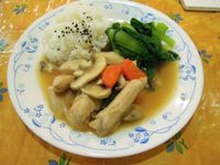 蘑菇雞柳燴飯