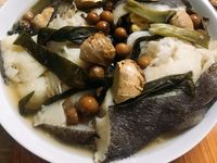 破布子蒸豆腐鱈魚