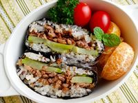 佛手瓜肉燥免捏飯糰