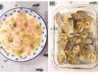 蒸氣烘烤爐食譜─蛤蜊冬瓜 & 蝦仁蒸蛋