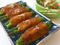 燒汁蘆筍豆腐雞肉捲
低熱量。家常菜。晚餐