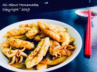 沙茶炒鮮魷