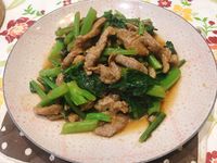 芥藍炒牛肉