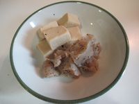 煮高野豆腐(kouya-doufu)蒟蒻