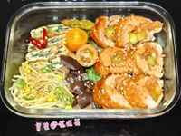 韓式泡菜捲蘆筍雞腿便當