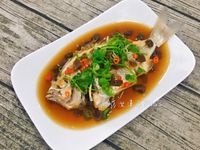 醃菜心蒸鮮魚
