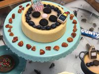 無奶檸檬藍莓低脂優格戚風健康生日蛋糕🎂