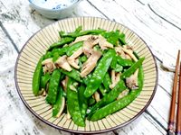 秀珍菇炒荷蘭豆