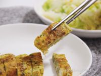 香菜厚蛋燒