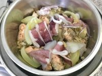 鮭魚海鮮燉飯