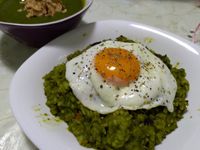 偽青醬南瓜燉飯及太陽蛋做法