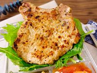 蒜味黑胡椒煎豬排
