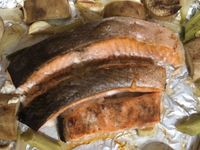 鹽烤鮭魚
