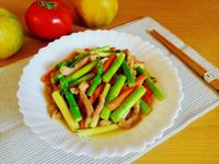 蘆筍炒肉絲