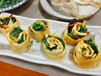 香菜豆包卷