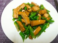 糯米椒炒豆乾