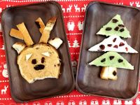 《聖誕節》聖誕樹+麋鹿吐司~簡單親子料裡