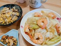 白蝦炒高麗菜