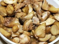 杏鮑菇燒雞腿