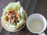 生菜豬肉絲口袋麵包