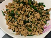 韭菜炒肉末